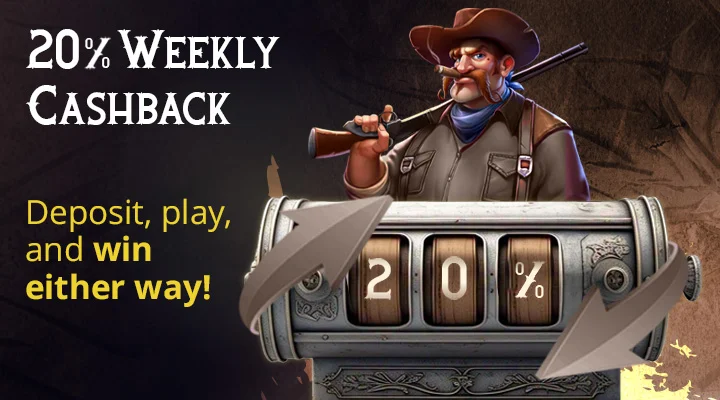 20% Cashback at Bullspins