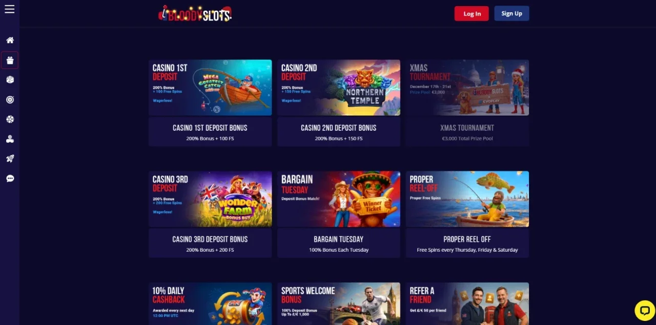 bloody slots promotions
