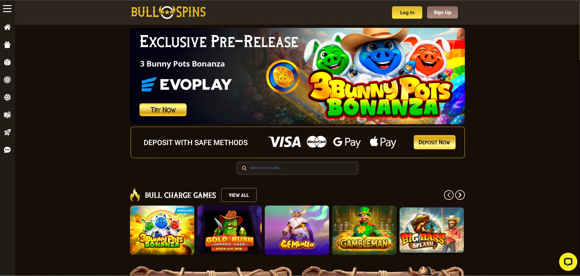 BullSpins Home Page photo