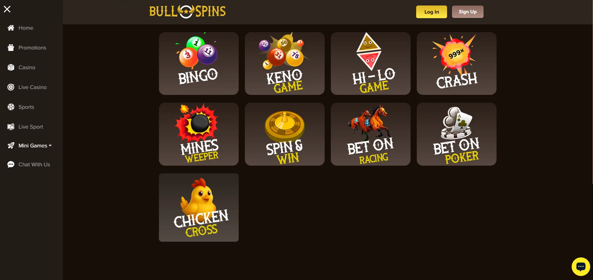 Bullspins Mini Games