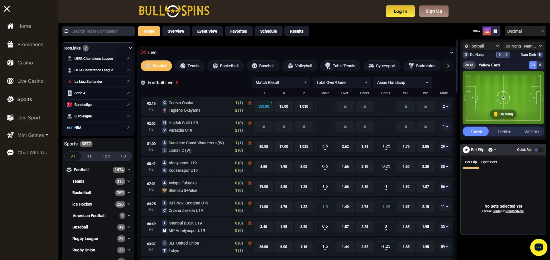 Bullspins Sportsbook