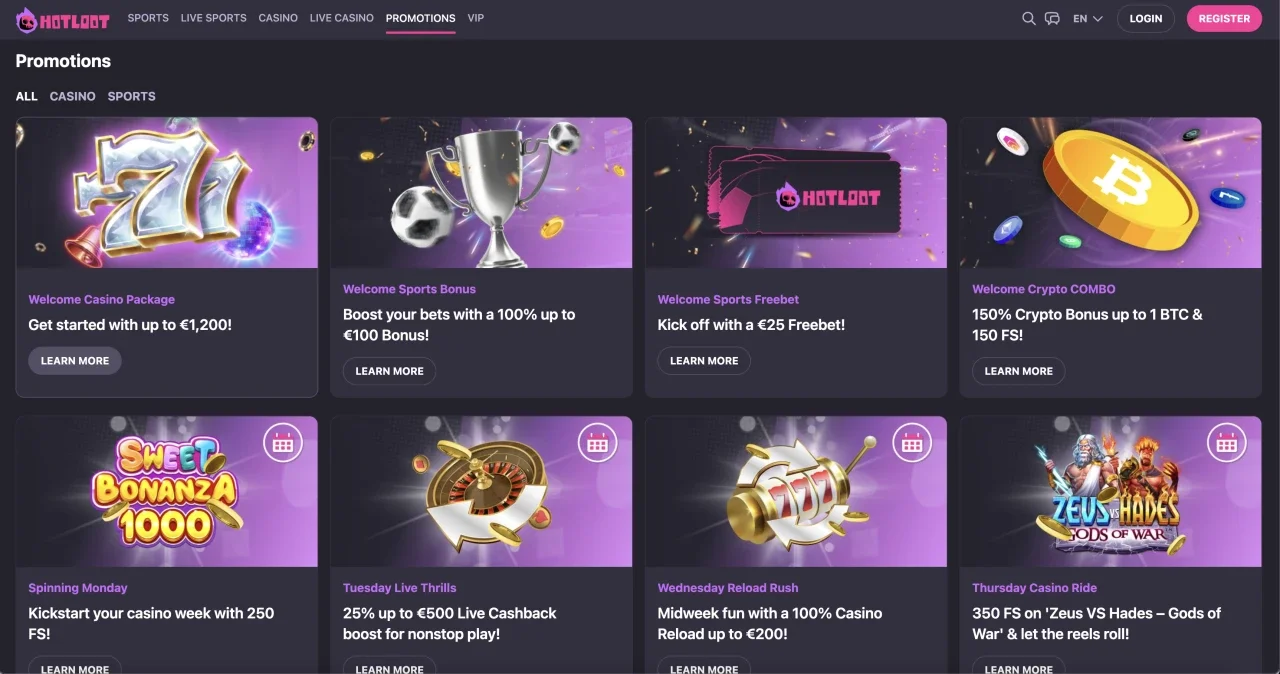 hotloot casino not on gamstop promotions