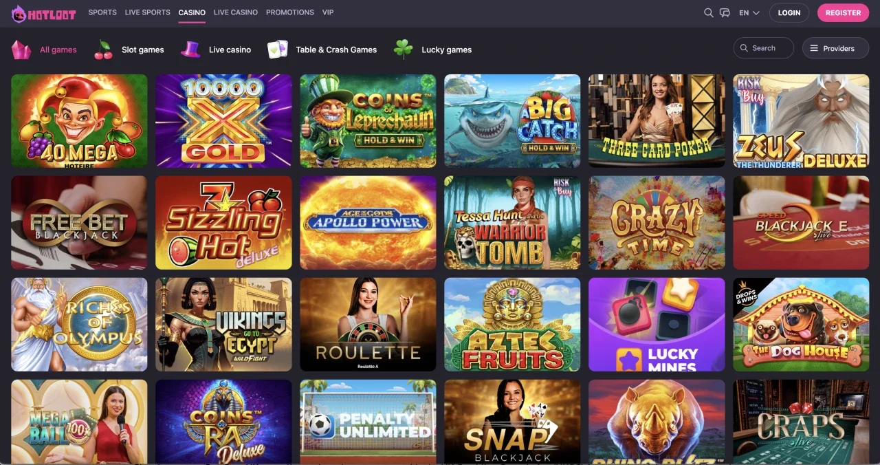 hotloot casino not on gamstop slots