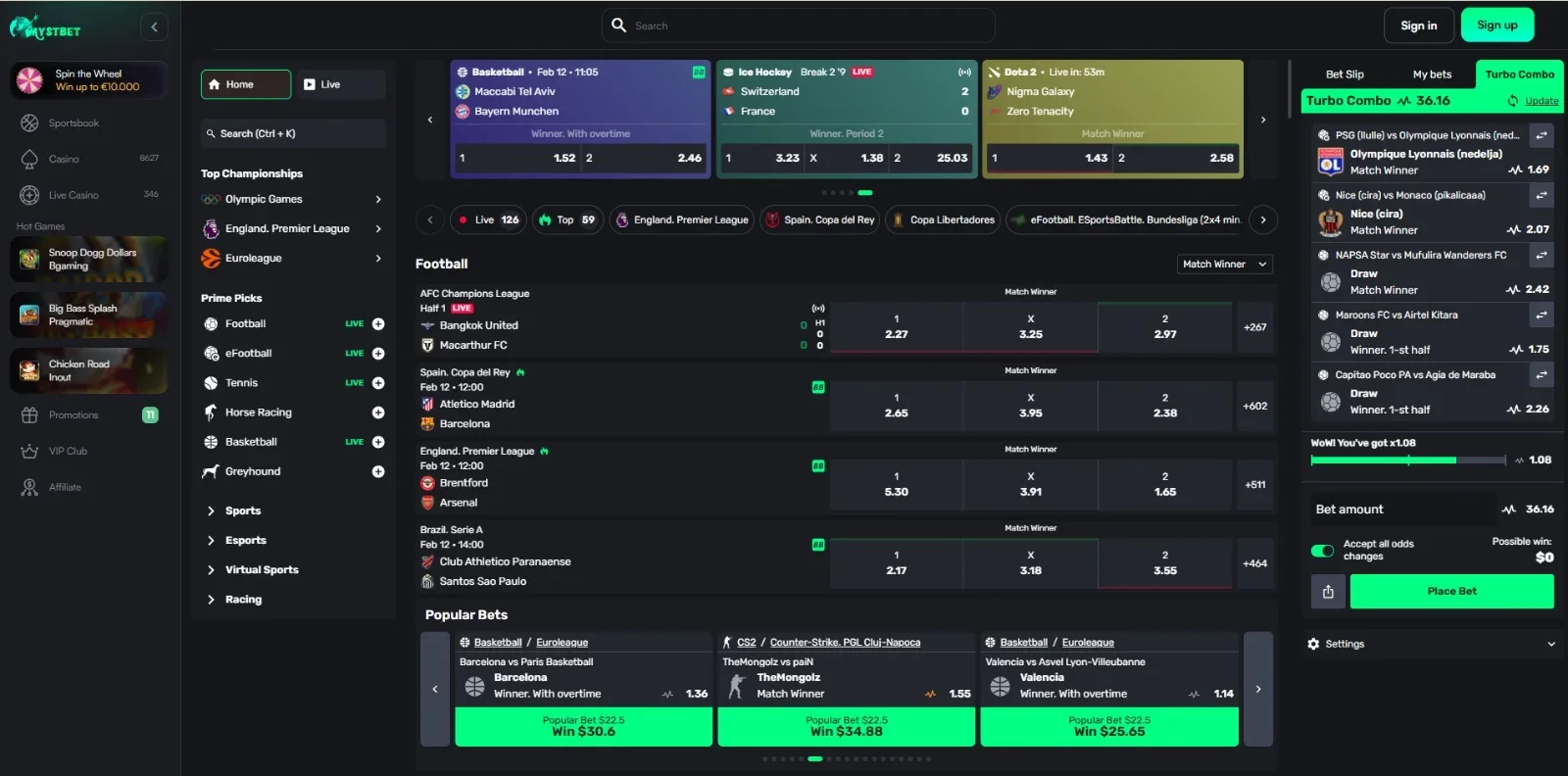 mystbet casino sportsbook