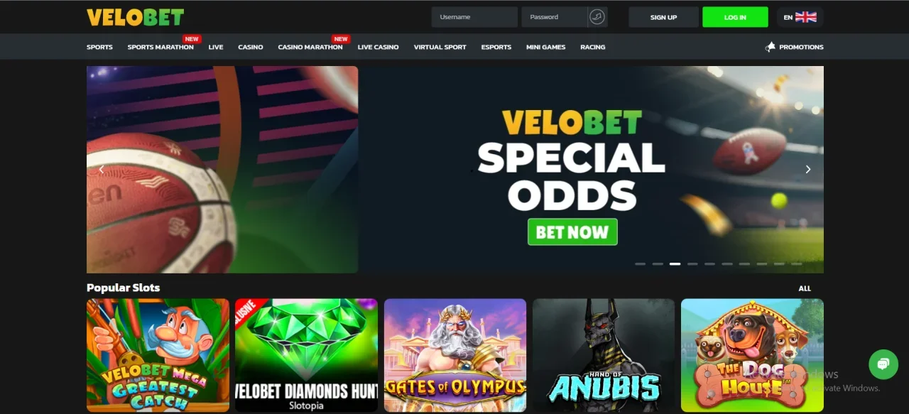 velobet homepage